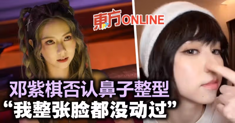 遭質疑「鼻子是否有整型」　鄧紫棋回擊：我整張臉都沒動過！