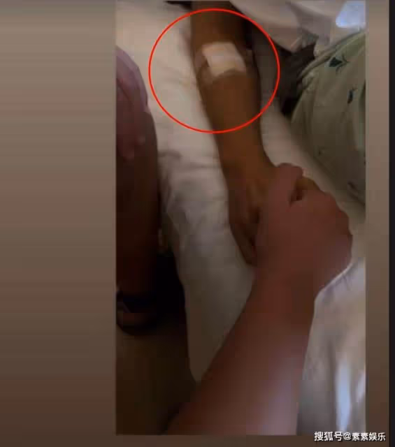 林志穎最新病房照公開：手臂已經瘦了很多，上面還貼著醫療紗布