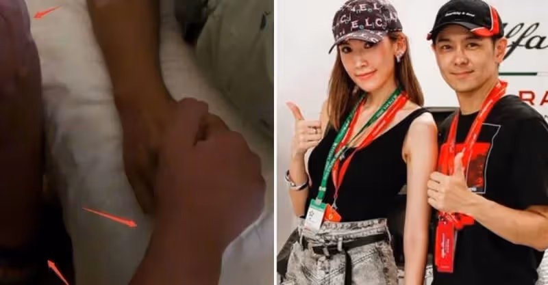 陳若儀曬林志穎病床照！kimi守在爸爸身邊，緊握纏著膠布的雙手，父子深情好感人