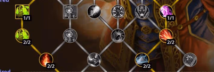 《魔獸世界:巨龍時代》A測build44999 術士毀滅專精天賦構建