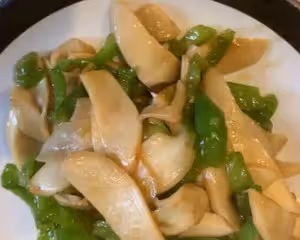 杏鮑菇炒青椒