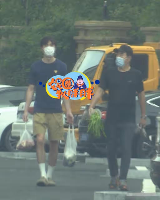 65歲楊立新太低調!帶兒子步行6公里做核酸,逛街邊菜市場接地氣