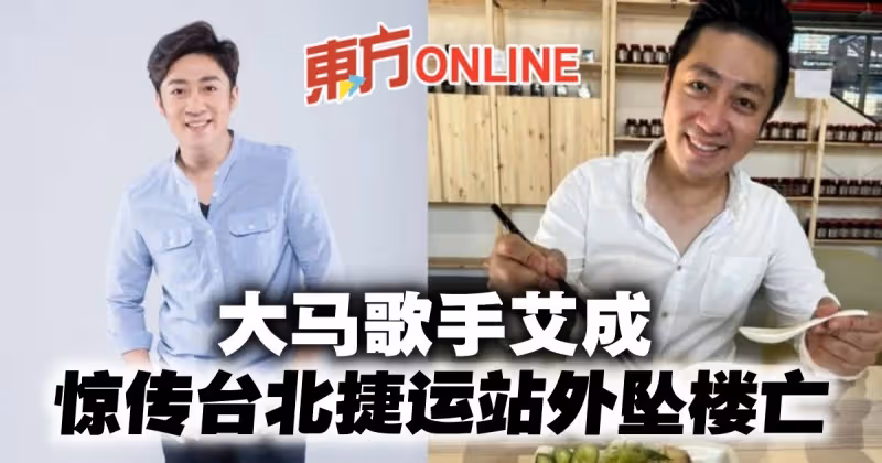 大馬歌手艾成　驚傳台北捷運站外墜樓身亡