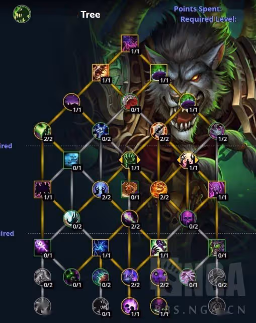 《魔獸世界:巨龍時代》A測build44999 術士痛苦專精天賦構建