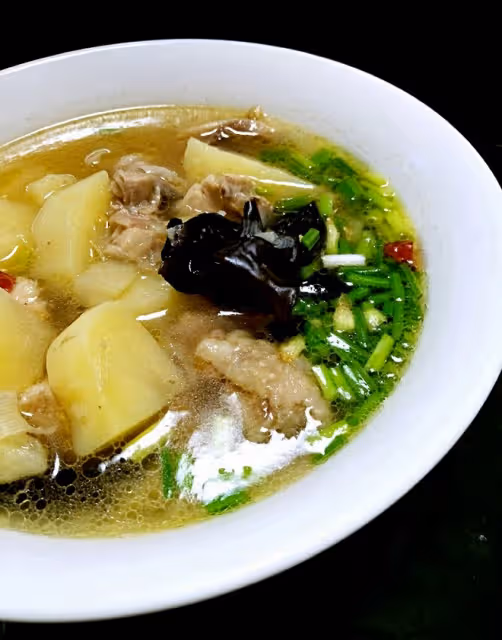 土豆香菇雞湯