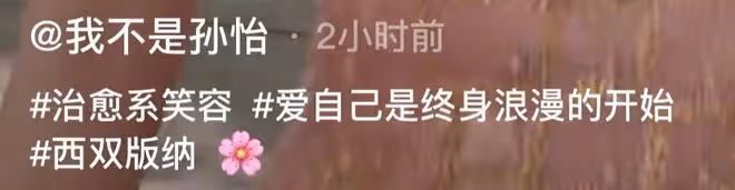 孫怡離婚後首曬外出遊玩照,轉身回眸眼角帶笑,配文內容引人猜測