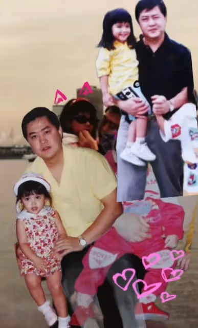 前港姐曬和爸爸童年合照,與弟弟多次因混血長相被質疑不是親生
