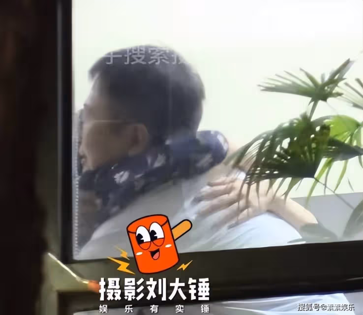 董潔飯局與男子熱聊，摟脖牽手關係不一般