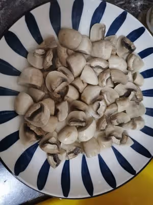 低脂菜~口蘑炒雞丁