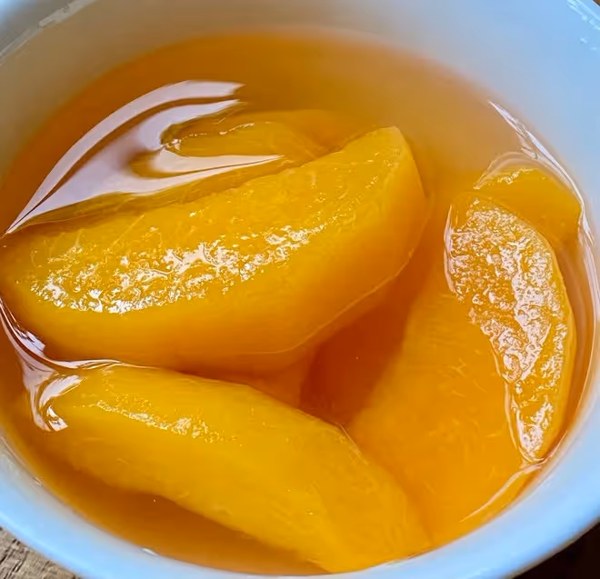 小美版低溫黃桃罐頭糖水