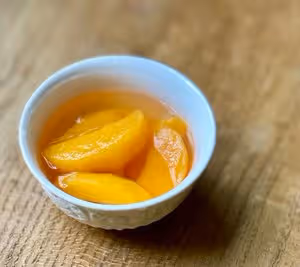 小美版低溫黃桃罐頭糖水