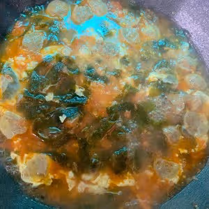 番茄裙帶湯