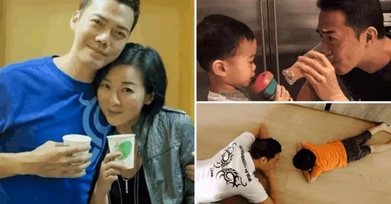 帶你看看謝天華的家，生活中一點都不「壞」，趴在地板上和孩子玩