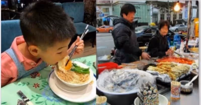 媽媽帶兒子吃早餐忘了付錢，攤販心軟沒追討，竟因此救了自己的女兒一命
