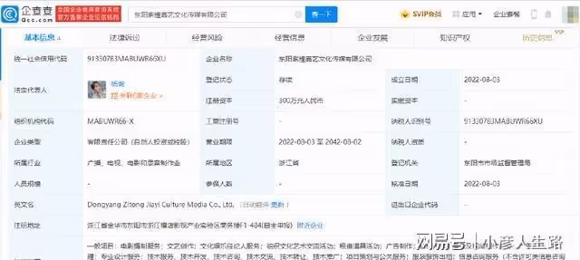 美女搞事業!楊紫成立首家文化傳媒公司,持股90%擔任法定代表人