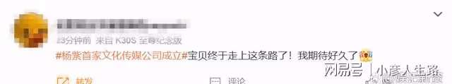 美女搞事業!楊紫成立首家文化傳媒公司,持股90%擔任法定代表人