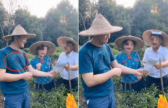 李亞鵬鄉下大聲唱山歌 戴斗笠打扮太樸素...