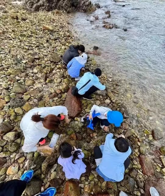 霍啟剛一家五口趕海,郭晶晶依舊低調樸素,用2元發圈引熱議