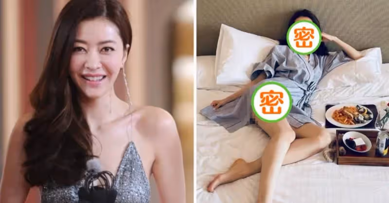 42歲熊黛林曬睡袍自拍，一雙白皙的長腿實力吸睛，素顏出鏡如少女，網友：郭富城要後悔了