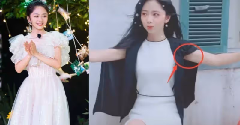 譚松韻曬玩鬧照，抬手看到腋窩的一刻：不得不承認她真的很美
