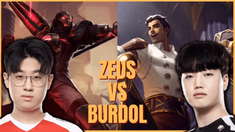 英雄聯盟:擊敗哥的DK首發上單Burdol 將與前隊友Zeus迎來宿命對決