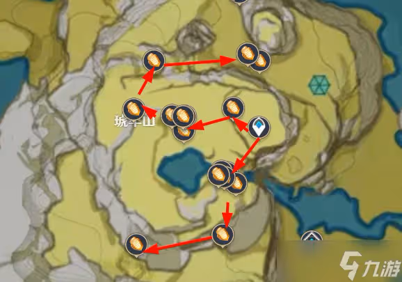 原神最全石珀採集路線