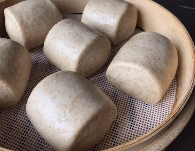 天然酵種（棄種）全麥饅頭