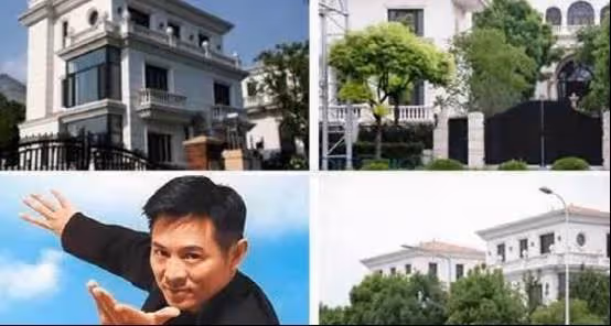 參觀李連杰上海的豪宅，花園變成菜地，陽台還掛著拖把，太荒涼了