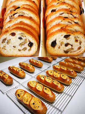 黑啤酒種果仁大列巴🥖，視頻教學版