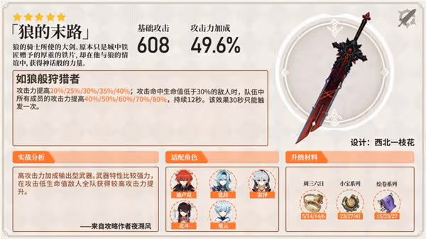 《原神》雙手劍實戰分析及使用角色推薦