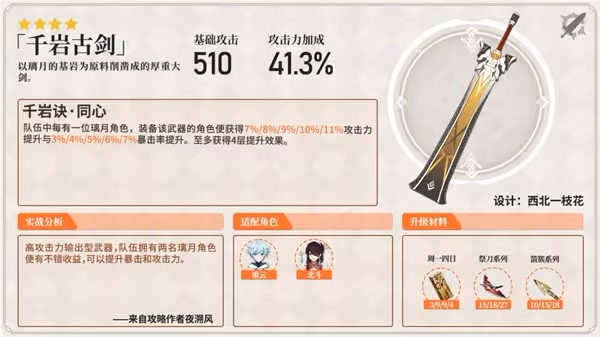《原神》雙手劍實戰分析及使用角色推薦