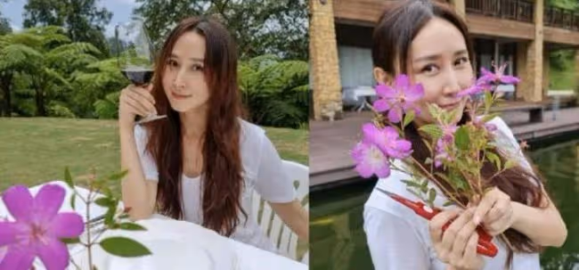 胡靜曬國外生活：住豪宅有司機 嫁大12歲富豪