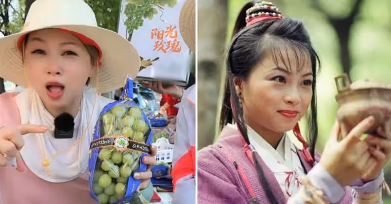 知名港星帶貨太慘！街邊賣水果，戴草帽像村婦，賣力吆喝無人認出