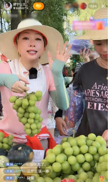 知名港星帶貨太慘！街邊賣水果，戴草帽像村婦，賣力吆喝無人認出
