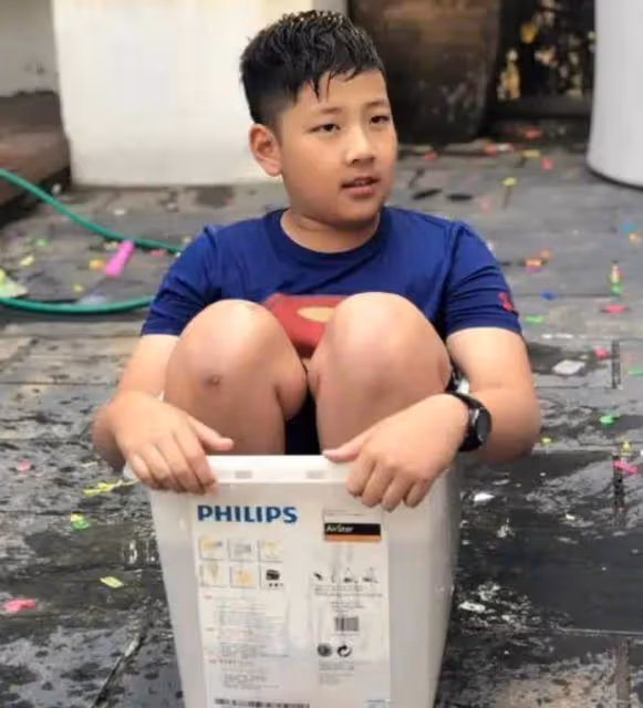 郭濤兒子健身視頻,15歲小詩詩身材魁梧肌肉成「大流星」