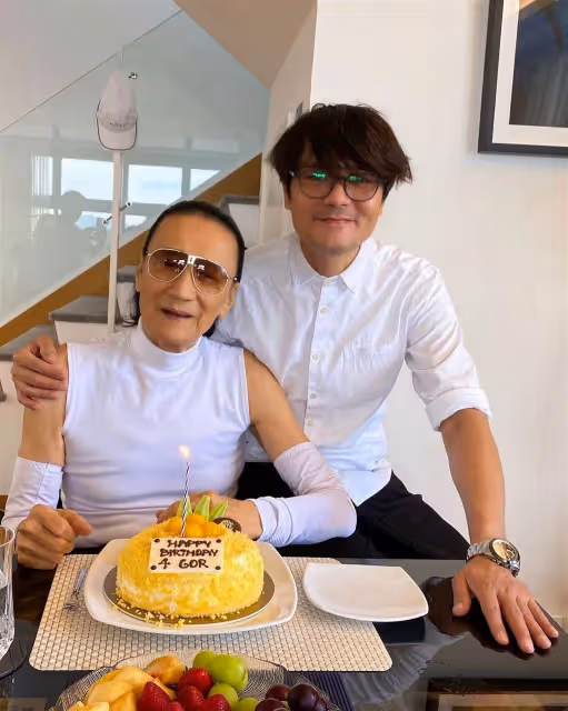 張柏芝陪伴父親獲贊孝順　謝賢拄拐用餐成強烈對比