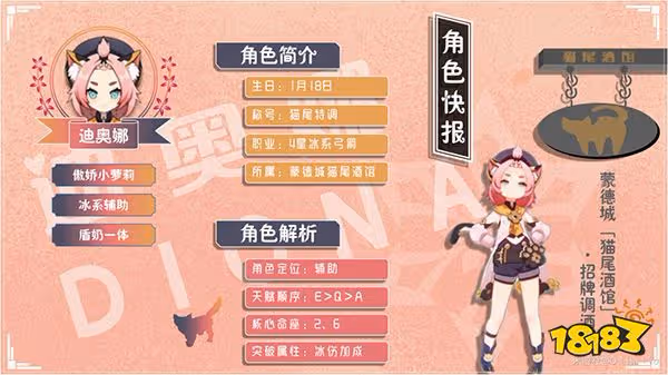 原神迪奧娜天賦升級材料一覽 迪奧娜天賦培養材料有哪些