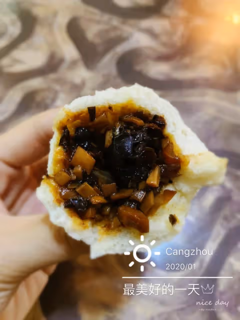 杏鮑菇菌菇包子