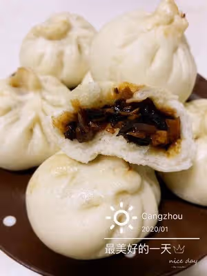 杏鮑菇菌菇包子