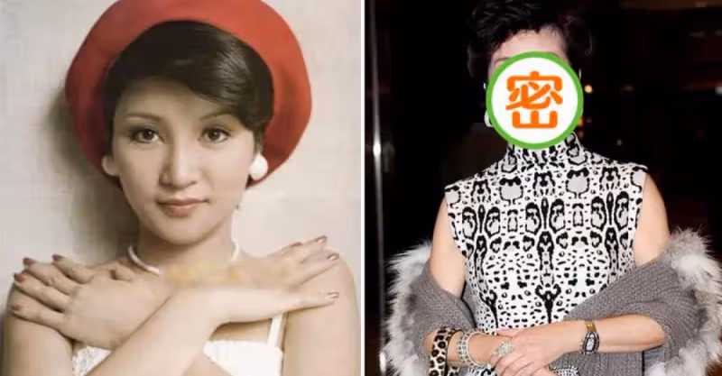 謝霆鋒70歲母親好富態！一身首飾太閃耀，穿旗袍身段玲瓏臉像80後