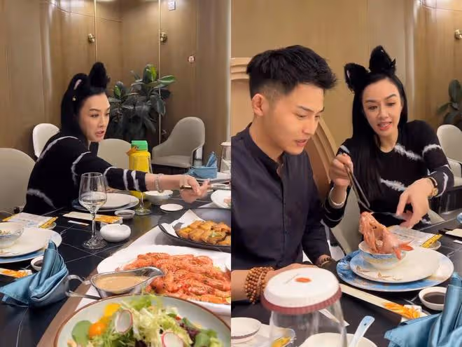 鍾麗緹陪異性吃飯,飯桌上為其夾菜盛湯,張倫碩醋罈子被打翻