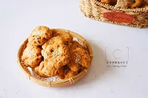 酥到掉渣渣❗簡單易上手【咸口蔥香桃酥】