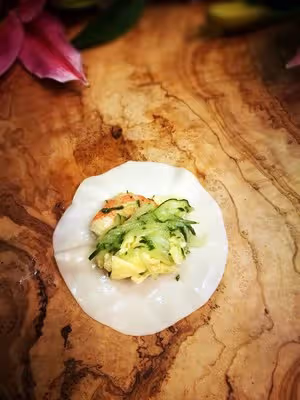黃瓜雞蛋蝦仁水餃
