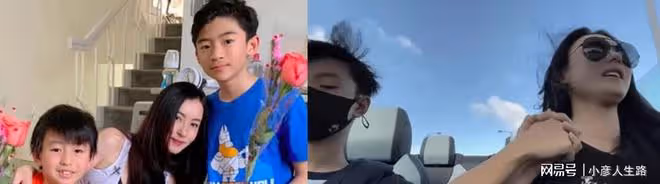張柏芝開車送兒子上學,兩人十指相扣超溫馨,單手危險駕駛被吐槽