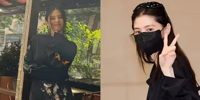 韓素希坐著一架直升機,大長腿!和歌迷們在一起的時候很有愛心