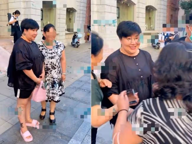 郭德綱老婆現身引圍觀 穿短褲身上多處紋身