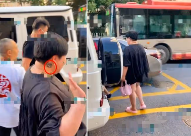 郭德綱老婆現身引圍觀 穿短褲身上多處紋身