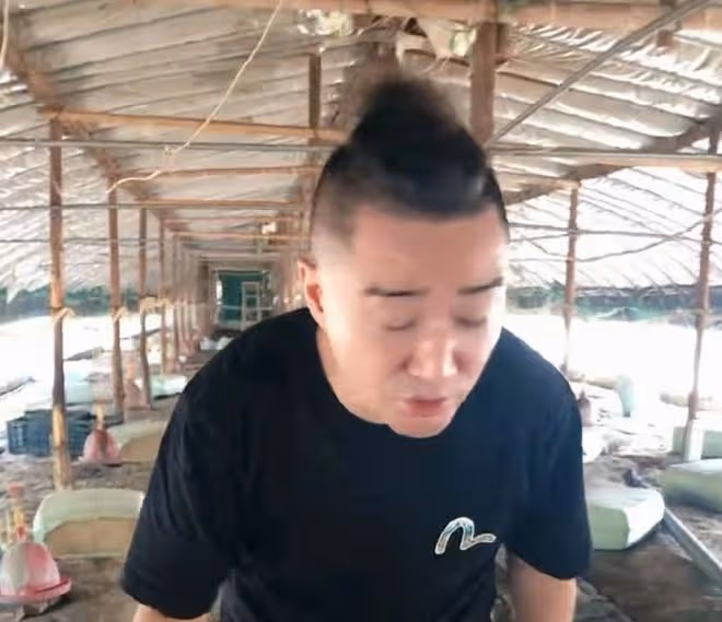 安徽主持人去農村養雞,站雞棚滿腳泥不嫌髒,用鐵鍬鏟土姿勢熟練