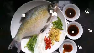 孔雀開屏清蒸魚