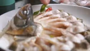 孔雀開屏清蒸魚